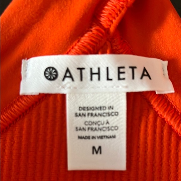 Athleta Bright Orange Cross-Back Tank - Picture 3 of 3